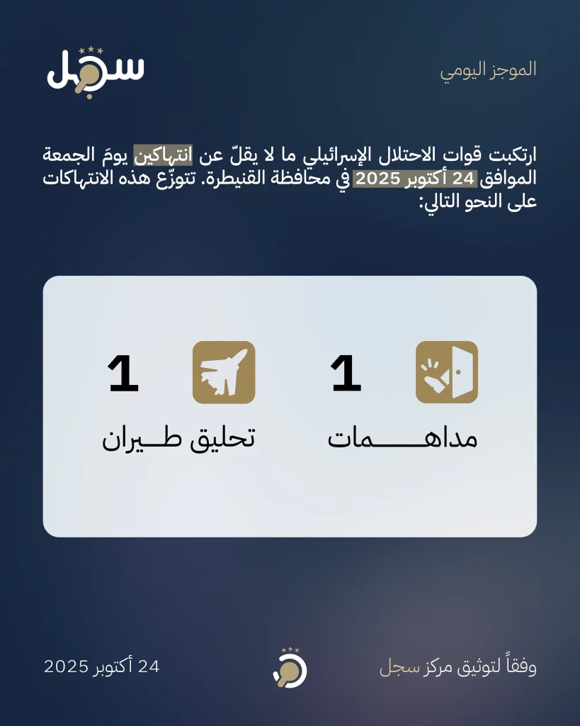 موجز يومي - 24 أكتوبر 2025